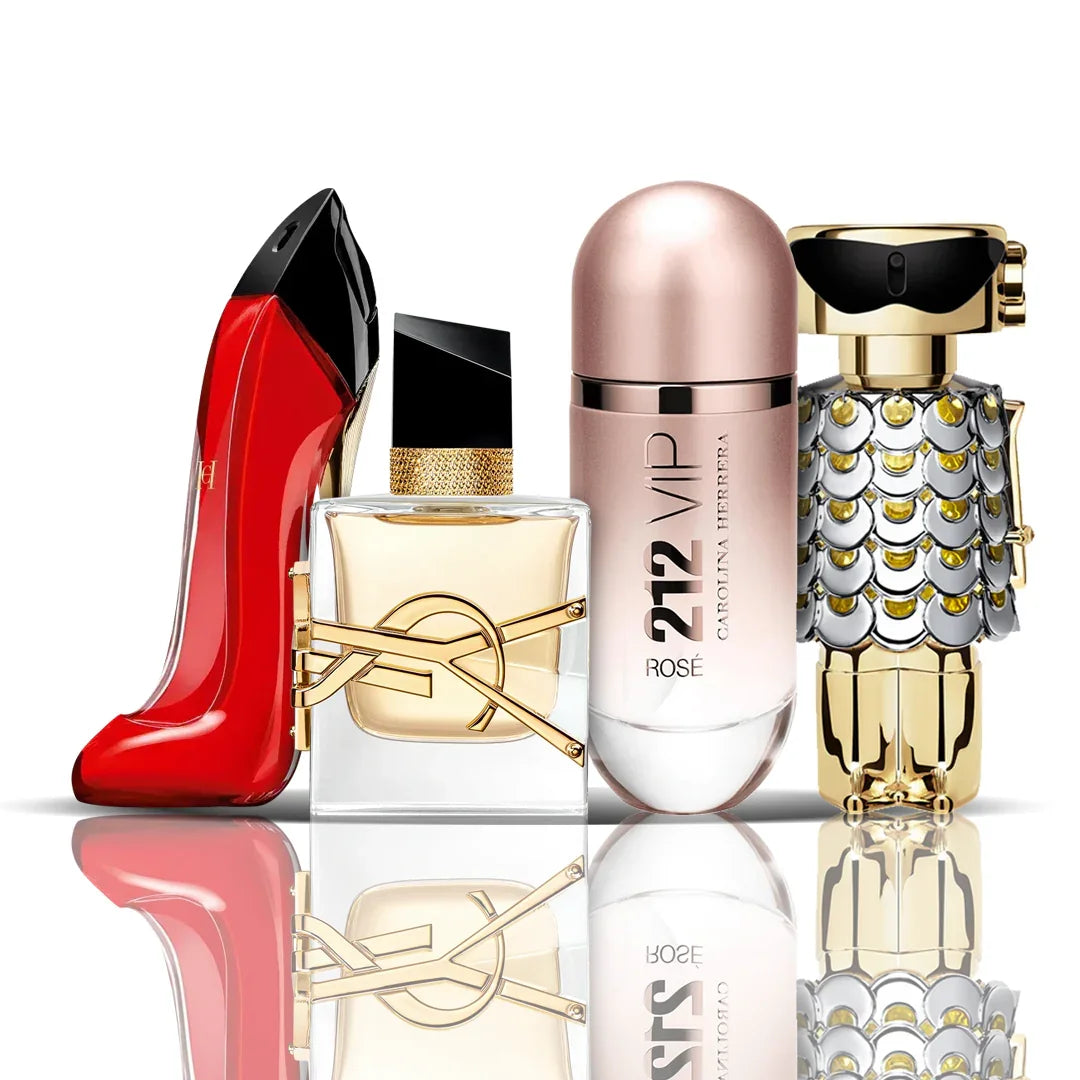 Set di 4 profumi | Very Good Girl + Libre + 212 VIP Rosé + Fame